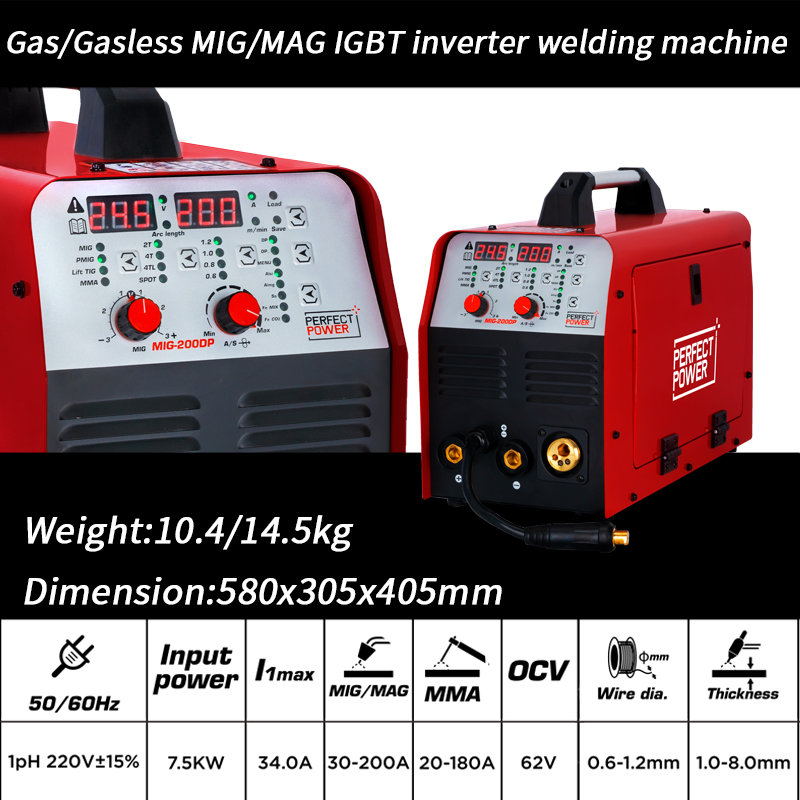 200A MIG-200 4-in-1 Multi-Process MIG Welder