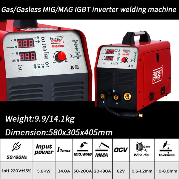 200A MIG-200 4-in-1 Multi-Process MIG Welders