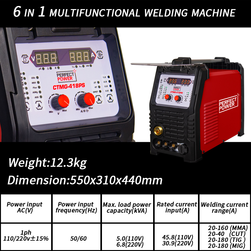 CTM-418PS 6 IN 1 Multifunctional Welder