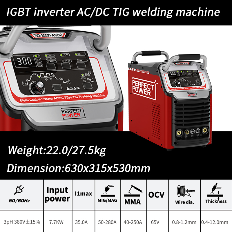 TIG-300PI AC DC TIG Welder