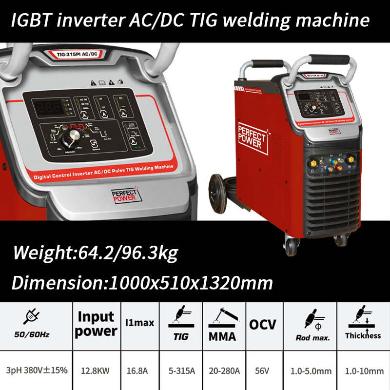 TIG-315PI AC DC TIG Welder