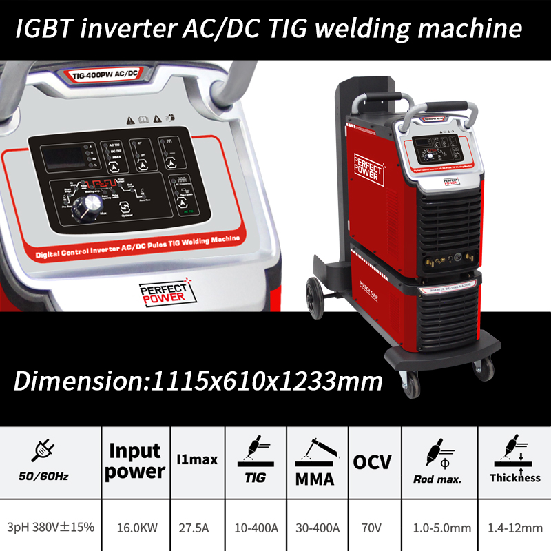 TIG-400PI AC DC TIG Welder